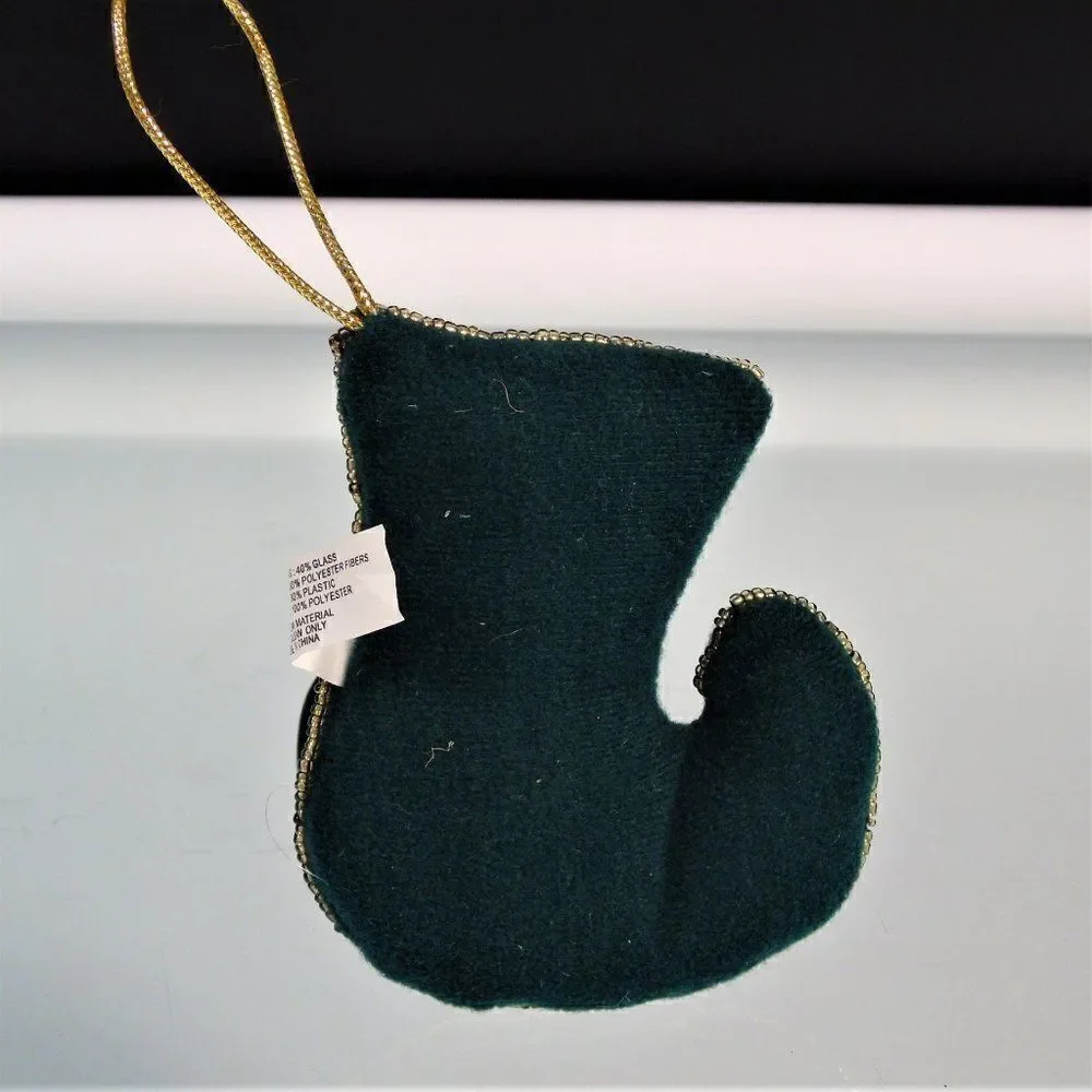 Miniature Stocking Christmas Ornament Bejeweled